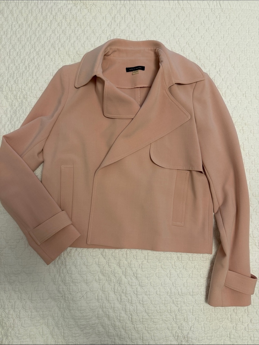 Tommy Hilfiger Dusty Pink Cropped Blazer
